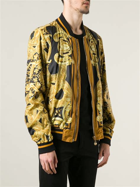 versace men's bomber jacket